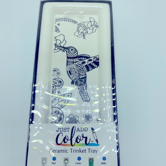 NEW Just Add Color Trinket Tray Craft Kit - Picture 1 of 3